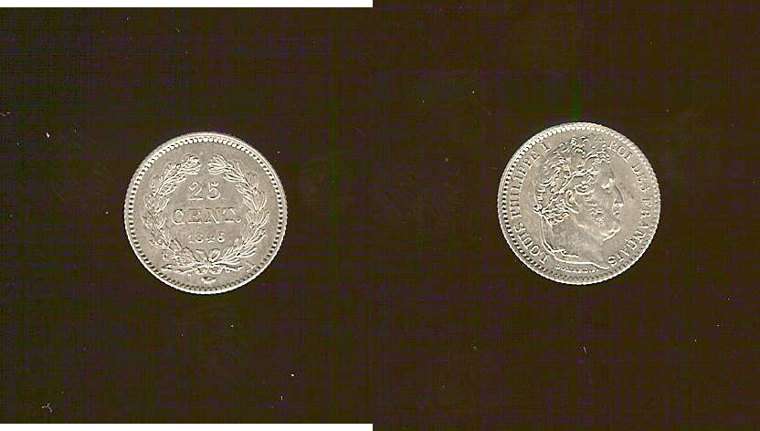 25 centimes Louis Philippe 1846A Unc